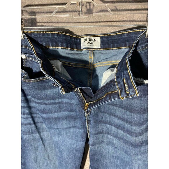 Denizen from Levi's Mid Rise Bootcut Jeans Women's 16S 33x30 Dark Wash Stretch - Picture 8 of 10